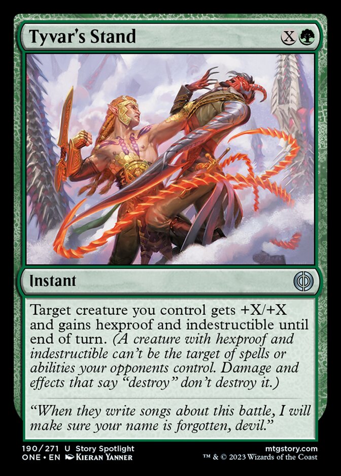 Tyvar's Stand [Phyrexia: All Will Be One] Foil