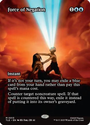 Force of Negation (Borderless)  [Avatar: The Last Airbender: Eternal-Legal]
