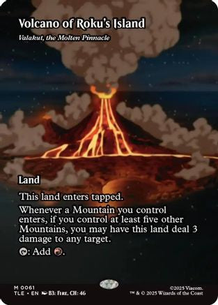 Volcano of Roku's Island - Valakut, the Molten Pinnacle  [Avatar: The Last Airbender: Eternal-Legal] Foil