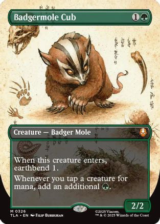 Badgermole Cub (Borderless)  [Avatar: The Last Airbender] Foil