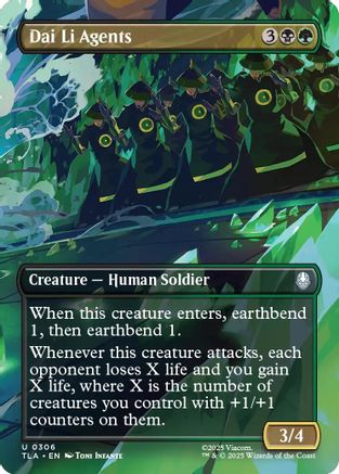 Dai Li Agents (Borderless)  [Avatar: The Last Airbender]