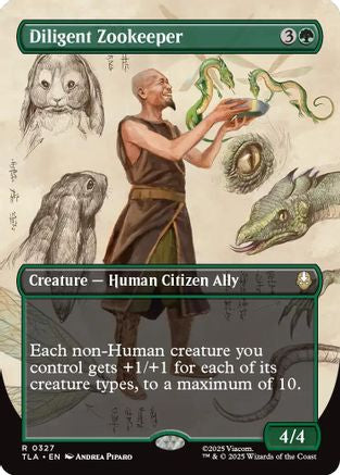 Diligent Zookeeper (Borderless)  [Avatar: The Last Airbender] Foil