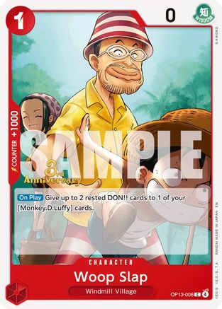 Woop Slap (OP13-006) - [Carrying On His Will: 3rd Anniversary Tournament Cards]
