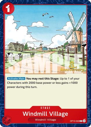 Windmill Village (OP13-022) - [Carrying On His Will: 3rd Anniversary Tournament Cards]