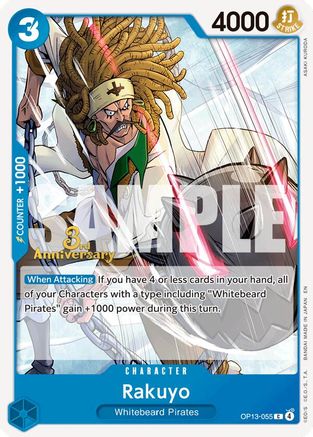 Rakuyo (OP13-055) - [Carrying On His Will: 3rd Anniversary Tournament Cards]