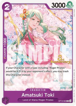 Amatsuki Toki (OP13-060) - [Carrying On His Will: 3rd Anniversary Tournament Cards]