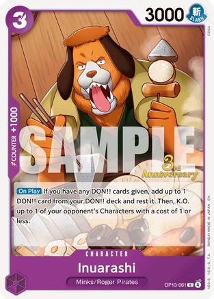 Inuarashi (OP13-061) - [Carrying On His Will: 3rd Anniversary Tournament Cards]