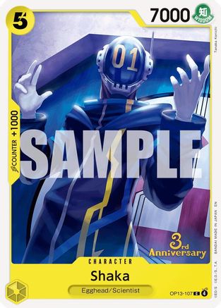 Shaka (OP13-107) - [Carrying On His Will: 3rd Anniversary Tournament Cards]