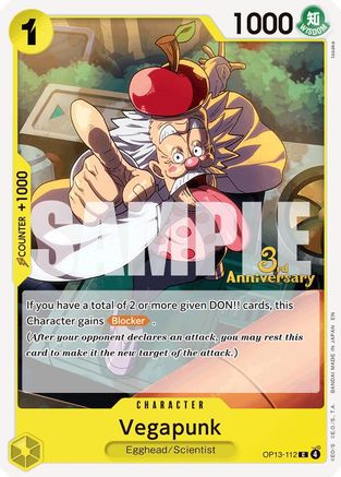 Vegapunk (OP13-112) - [Carrying On His Will: 3rd Anniversary Tournament Cards]