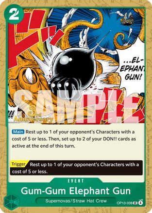 Gum-Gum Elephant Gun (OP13-038) - [Carrying On His Will: 3rd Anniversary Tournament Cards]