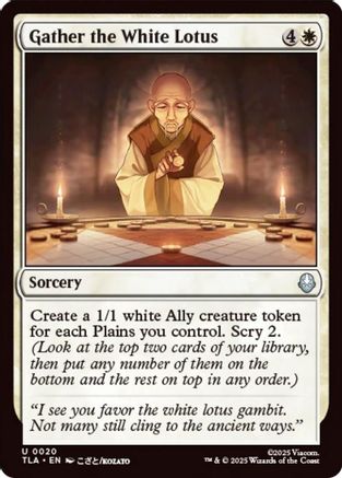 Gather the White Lotus  [Avatar: The Last Airbender] Foil
