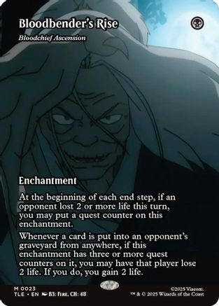 Bloodbender's Rise - Bloodchief Ascension (Borderless)  [Avatar: The Last Airbender: Eternal-Legal] Foil