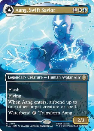 Aang, Swift Savior (0298) (Borderless)  [Avatar: The Last Airbender] Foil
