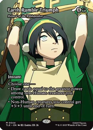 Earth Rumble Triumph - Return of the Wildspeaker (Borderless)  [Avatar: The Last Airbender: Eternal-Legal]