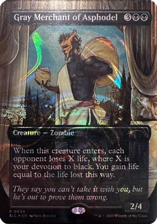 Gray Merchant of Asphodel (Halo Foil)  [Secret Lair Countdown Kit] Foil