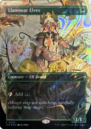 Llanowar Elves (Halo Foil)  [Secret Lair Countdown Kit] Foil
