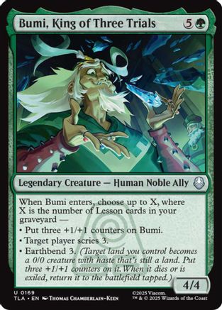 Bumi, King of Three Trials  [Avatar: The Last Airbender] Foil