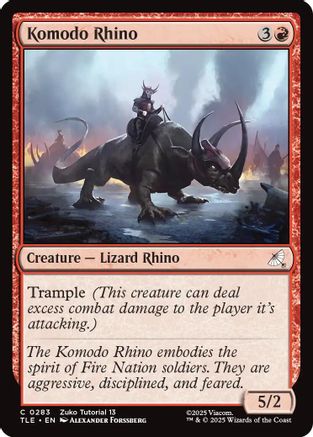 Komodo Rhino (0283)  [Avatar: The Last Airbender: Eternal-Legal]
