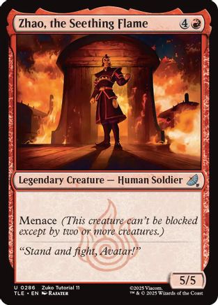 Zhao, the Seething Flame (0286)  [Avatar: The Last Airbender: Eternal-Legal]