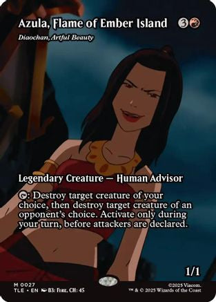 Azula, Flame of Ember Island - Diaochan, Artful Beauty (Borderless)  [Avatar: The Last Airbender: Eternal-Legal] Foil