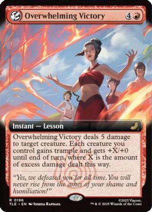 Overwhelming Victory (Extended Art)  [Avatar: The Last Airbender: Eternal-Legal] Foil