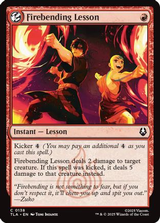 Firebending Lesson  [Avatar: The Last Airbender] Foil