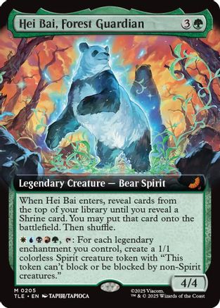 Hei Bai, Forest Guardian (Extended Art)  [Avatar: The Last Airbender: Eternal-Legal] Foil
