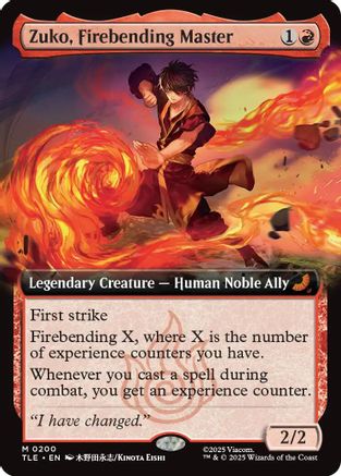 Zuko, Firebending Master (Extended Art)  [Avatar: The Last Airbender: Eternal-Legal] Foil