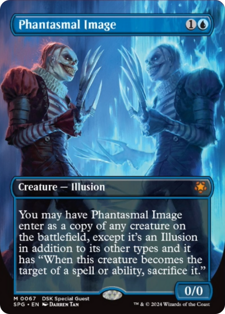 Phantasmal Image (Borderless) [Duskmourn: House of Horror Special Guests] Foil