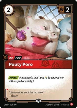 Pouty Poro (013/298) - Riftbound - [Riftbound Organized Play Promotional Cards] Foil