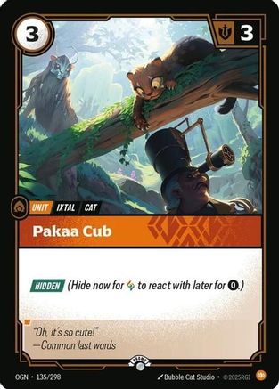 Pakaa Cub (135/298) - Riftbound - [Riftbound Organized Play Promotional Cards] Foil