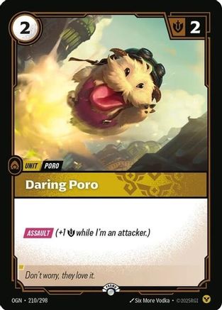 Daring Poro (210/298) - Riftbound - [Riftbound Organized Play Promotional Cards] Foil