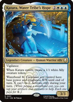 Katara, Water Tribe's Hope  [Prerelease Cards] Foil