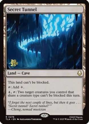 Secret Tunnel  [Prerelease Cards] Foil