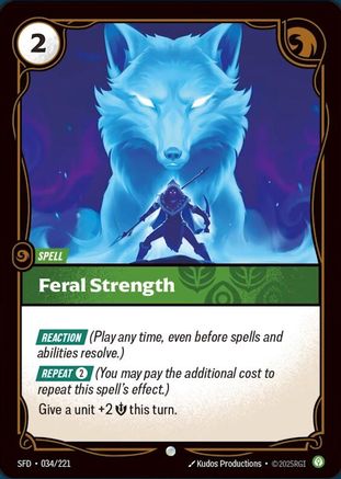 Feral Strength (034/221) - Riftbound - [Spiritforged]