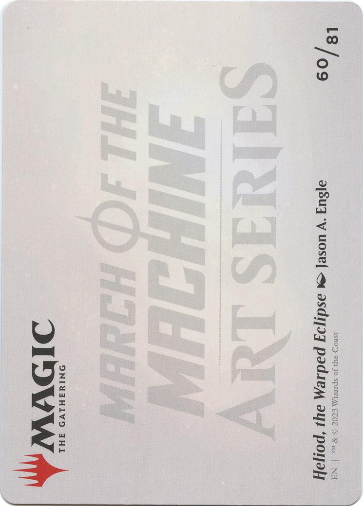 Heliod, the Warped Eclipse // Heliod, the Warped Eclipse  [March of the Machine Art Series] (Borderless) Foil