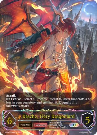 Drache, Fiery Dragonlord (Evolved) (U)