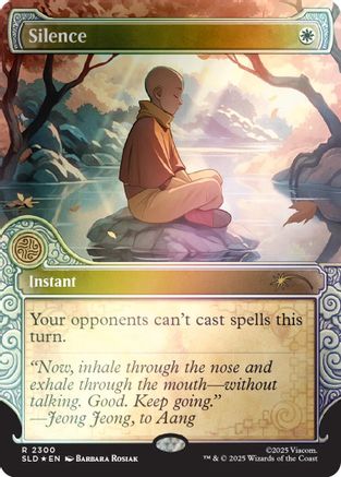 Silence (2300) (Rainbow Foil)  [Secret Lair Drop Series] Foil