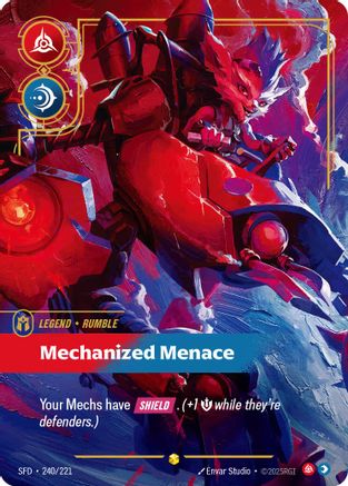 Rumble - Mechanized Menace (Overnumbered) (240/221) - Riftbound - [Spiritforged] Foil