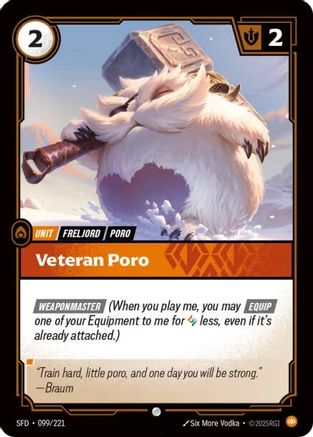 Veteran Poro (099/221) - Riftbound - [Spiritforged]