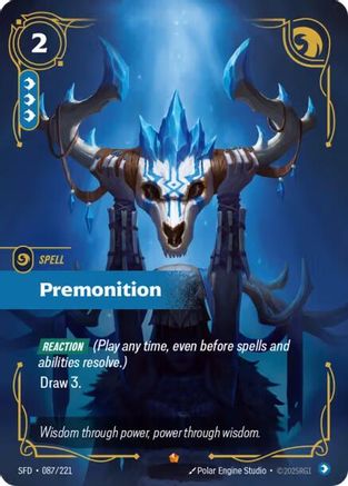 Premonition (087/221) - Riftbound - [Spiritforged] Foil