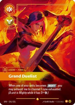 Fiora - Grand Duelist (Overnumbered) (251/221) - Riftbound - [Spiritforged] Foil