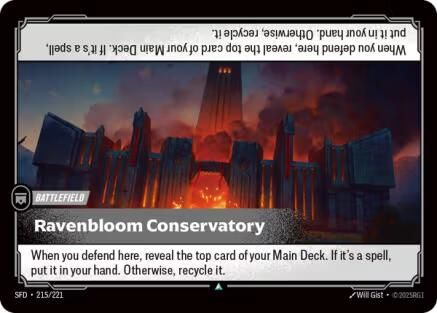 Ravenbloom Conservatory (215/221) - Riftbound - [Spiritforged] Foil