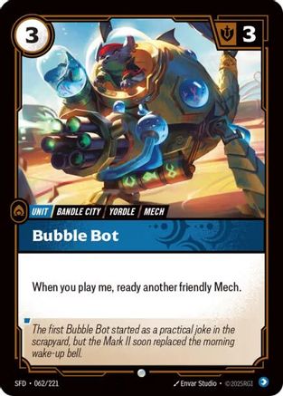 Bubble Bot (062/221) - Riftbound - [Spiritforged] Foil