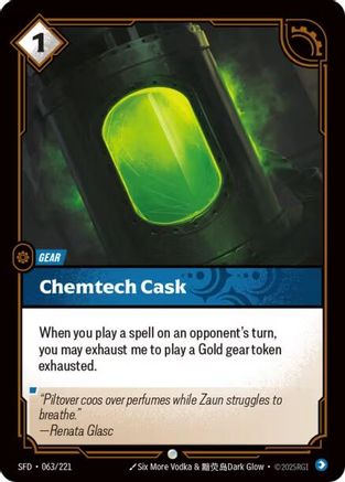 Chemtech Cask (063/221) - Riftbound - [Spiritforged]