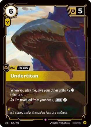 Undertitan (175/221) - Riftbound - [Spiritforged] Foil