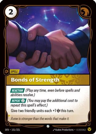 Bonds of Strength (151/221) - Riftbound - [Spiritforged]