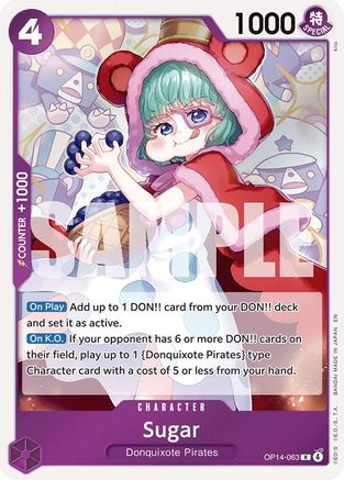 Sugar (OP14-063) - [The Azure Sea's Seven] Foil