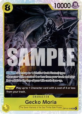 Gecko Moria - OP14-104 (OP14-104) - [The Azure Sea's Seven] Foil