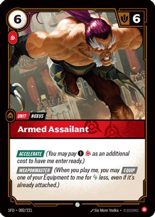 Armed Assailant (002/221) - Riftbound - [Spiritforged]